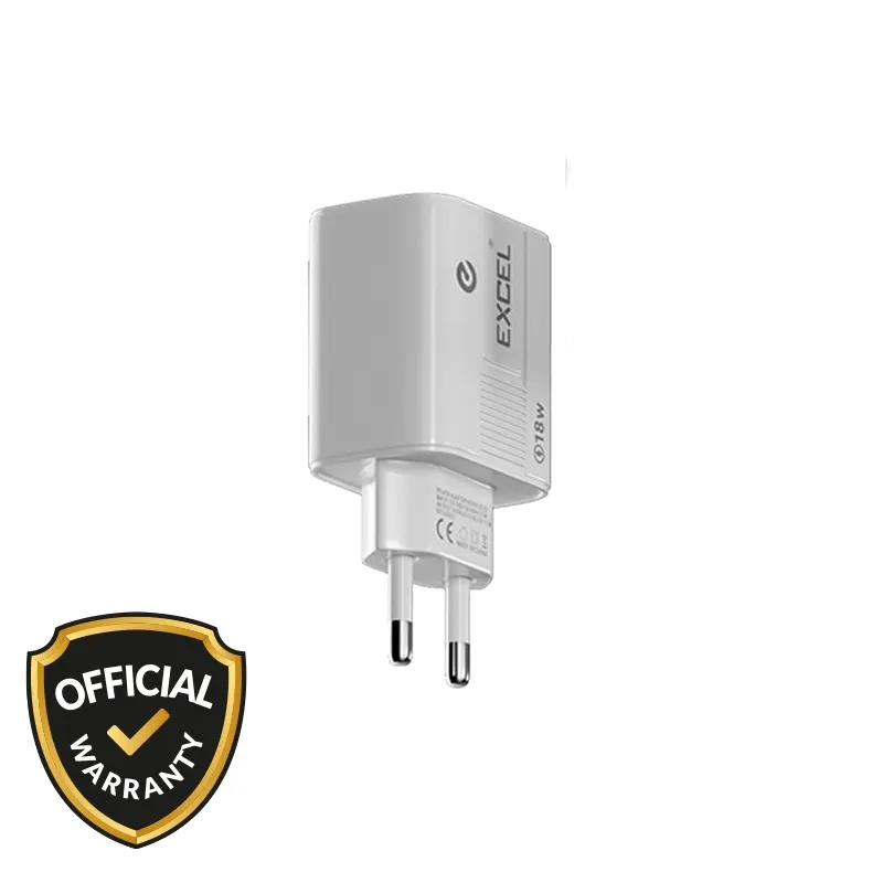 Excel 18W Super VOOC Fast Charging Adapter with Lightning Cable (B-25) Official