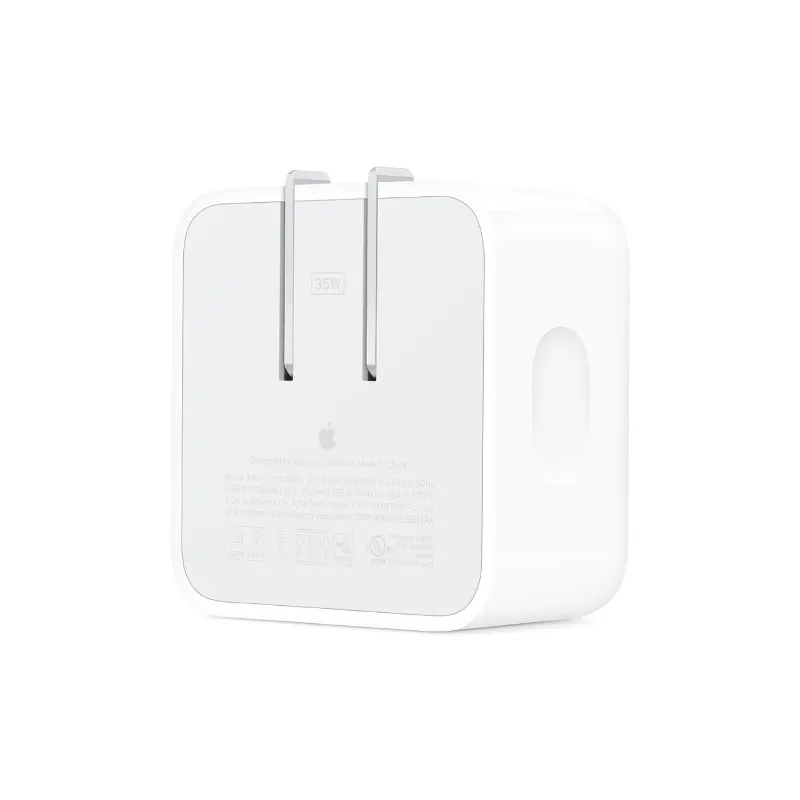 Apple 35W Dual USB-C Port Compact Power Adapter (A2579) Official