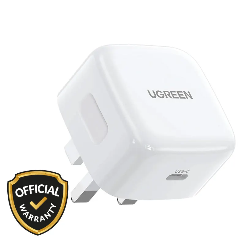 ICE 20W Dual Port Fast Charging Adapter (US Plug)-Metallic Grey Official