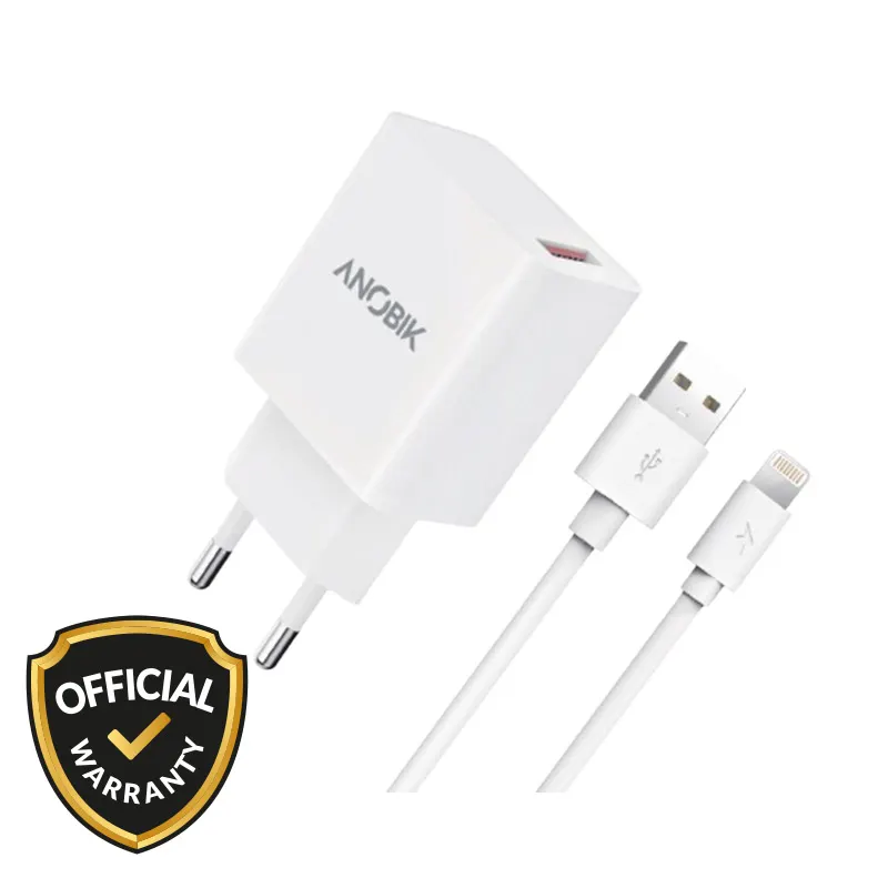 Anobik 20W SmartCharge Turbo Fast Charger with Lightning Cable (SC-T22) Official