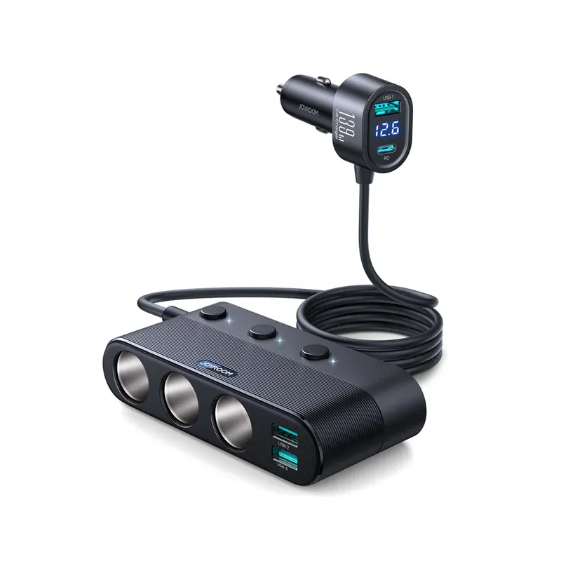 Joyroom 139W 7-in-1 Cigarette Lighter Splitter Car Charger (JR-CCL01) Official