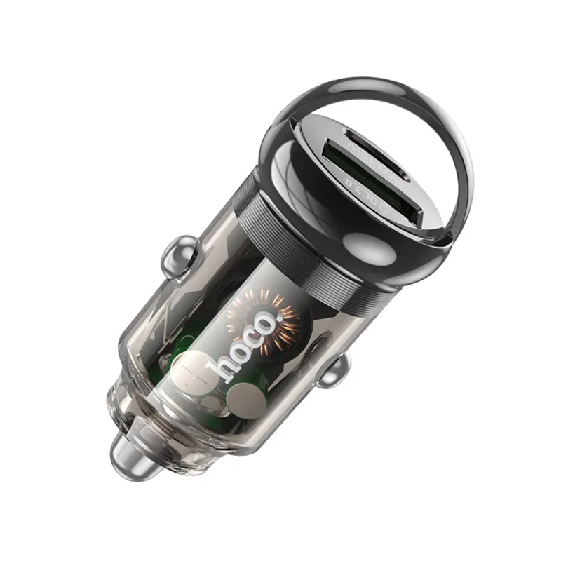 Hoco 30W Car Charger with Type-C Cable (Z53A) Official