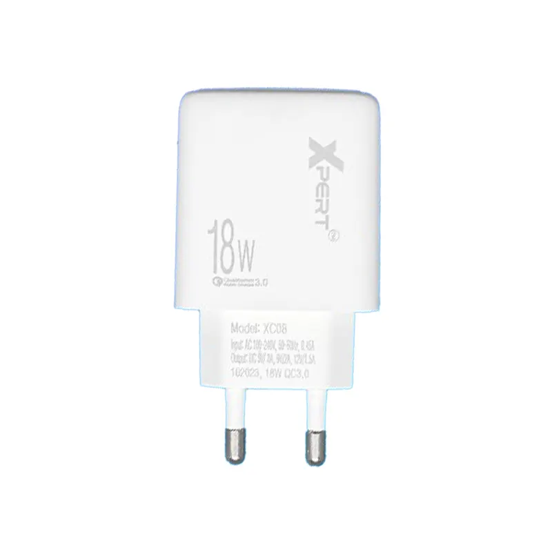 Xpert XC08T 18W Fast Charging Charger with Type-C Data Cable - White Official