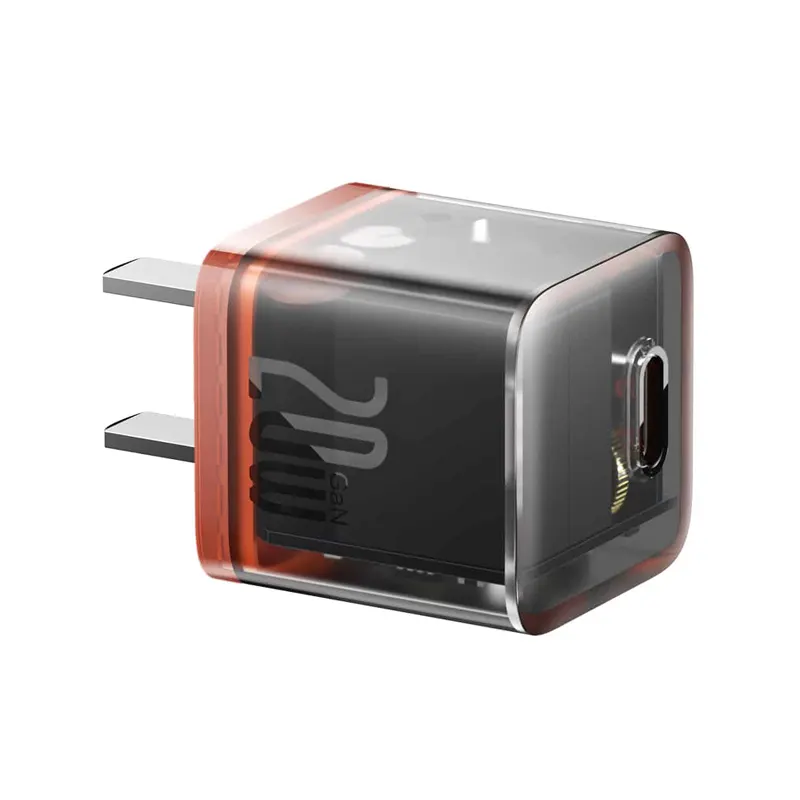 Baseus GaN5 20W 1C Mini Fast Charging Adapter (CCGP170007)-Amber Orange Official