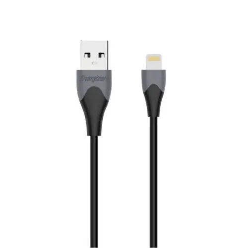 Energizer 1.2m Bicolor USB Lightning Data Cable (C61LIGBK4) - Black