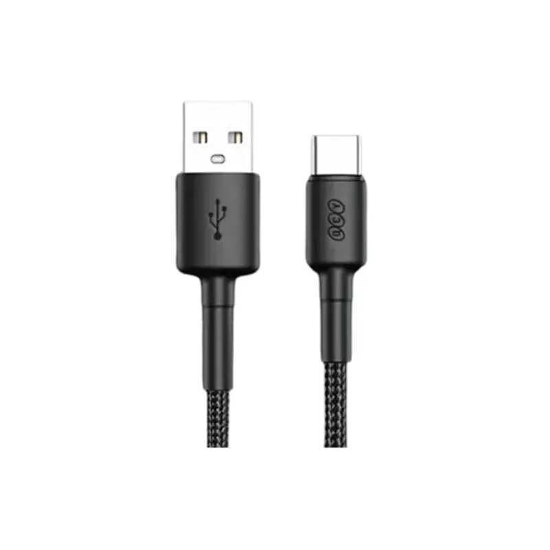 QCY DC05 60W Quick Charge USB-A to Type-C Data Cable–Black