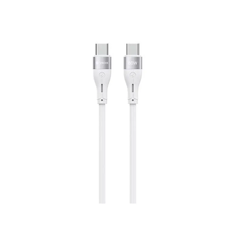 Yison Celebrat HB-03 T-T 60W 1m Type-C to Type-C Data Cable - White