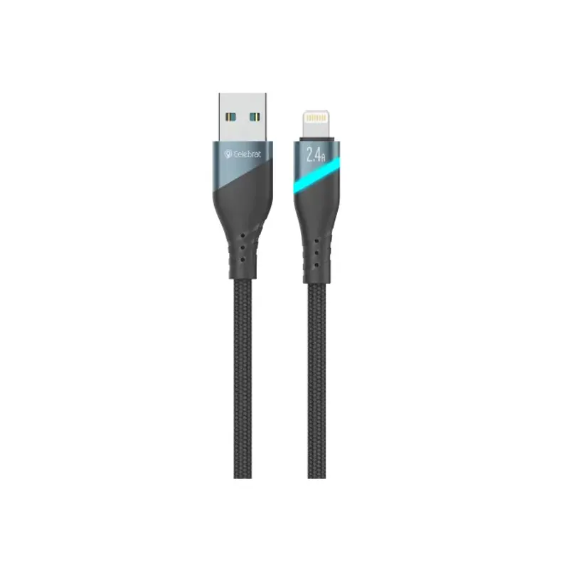 Yison Celebrat CB-22 A-L 1.2m USB to Lightning Data Cable - Black