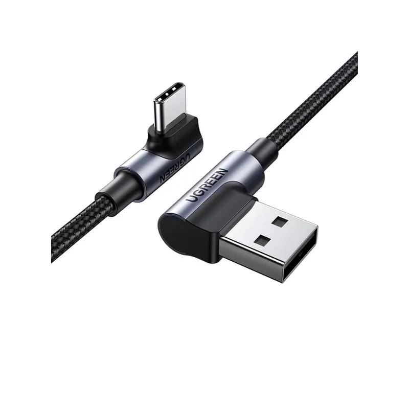 UGREEN US176 1M Right Angle USB-A to C Data Cable