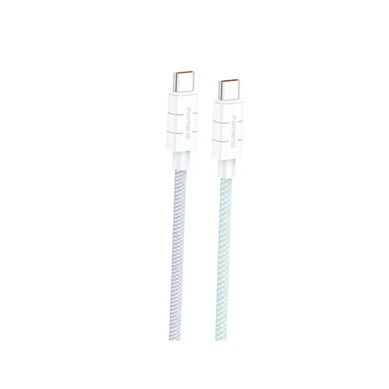 FONENG XS02 60W Type-C to Type-C 1.2m Fast Charging Braided Data Cable
