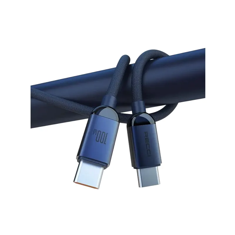 Recci 100W Type-C To Type-C Fast Charging Data Cable (RS09CC)