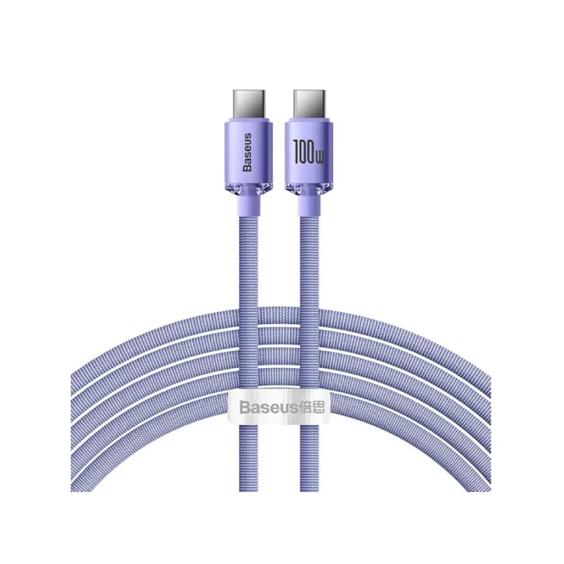 Baseus Crystal Shine Series 100W Type-C to Type-C 1.2m Fast Charging Data Cable