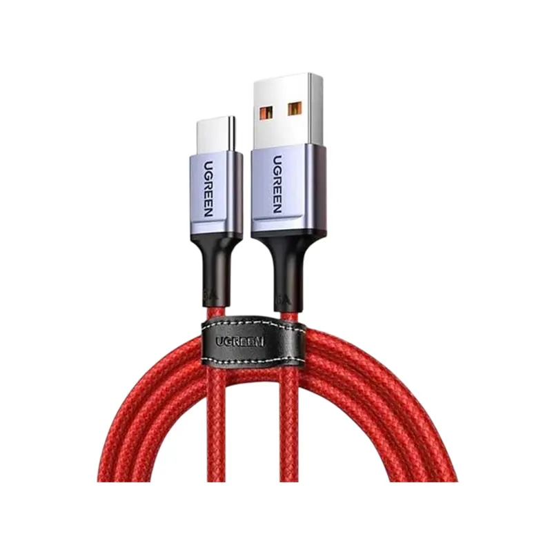 UGREEN 20527 USB 2.0 to Type-C 6A Aluminium Alloy Cable 1m US505-Red