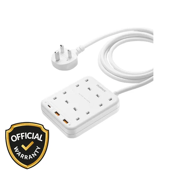 Momax OnePlug 4 Outlets Power Strip with USB