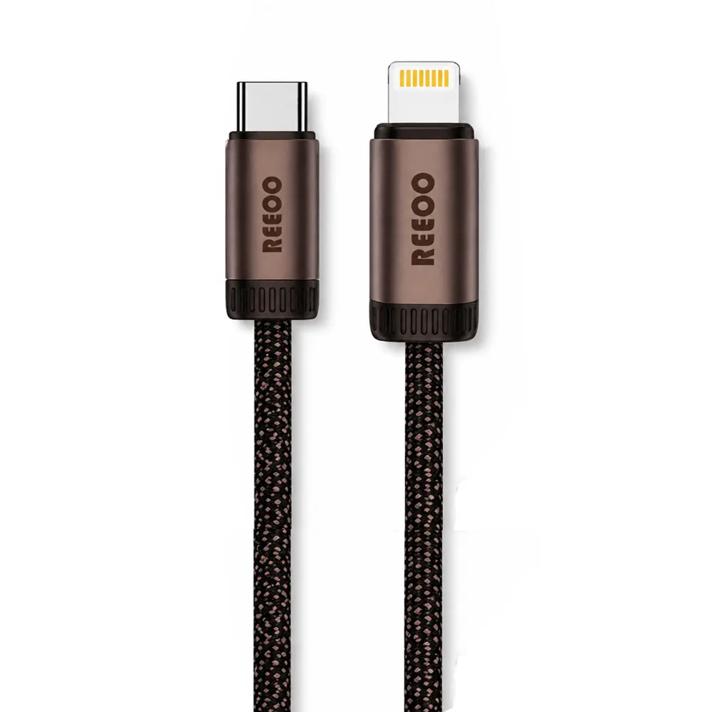 Reeoo 1M PD 27W Type-C to Lightning Data Cable (RC160)
