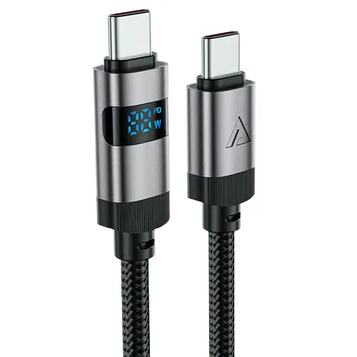 ACEFAST C15-03 60W Charging Data Cable Type C to Type C 1.2M - Black