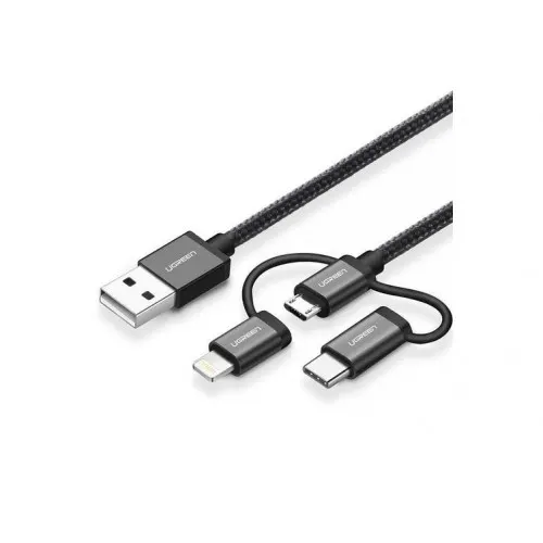 UGREEN 1M Alu Case Braided Lightning Cable