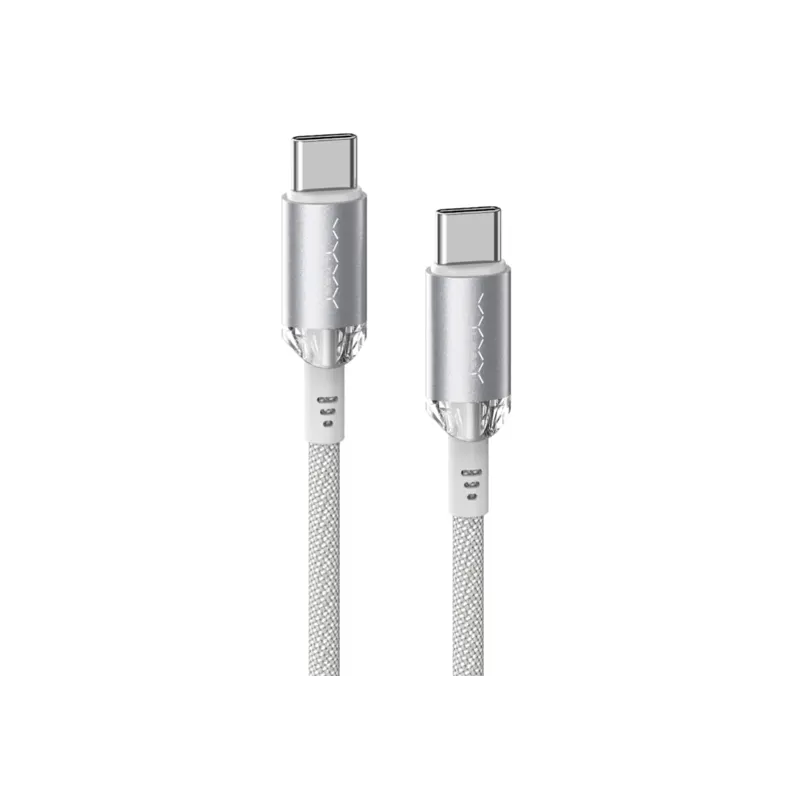 Vyvylabs Crystal Series 60W 1m Type-C to Type-C Fast Charging Data Cable