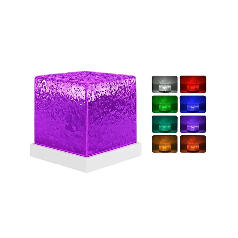 Glimmer Ocean Wave Aurora 16 Color Crystal Lamp with Remote