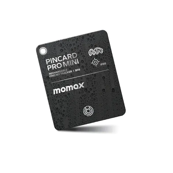 Momax PinCard Pro Mini Rechargeable Find My Tracker