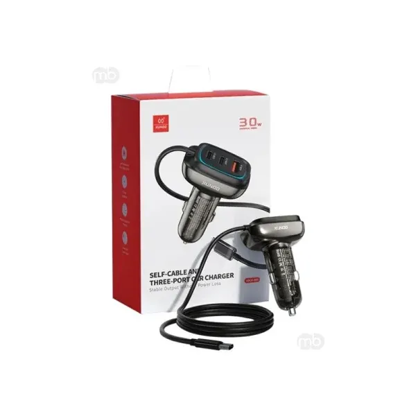 XUNDD XDCH-080 3 Port Car Charger Adapter - 30W