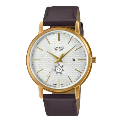 Casio Enticer MTP-B125GL-7AV Analog Leather Strap Men's Watch