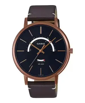 Casio Enticer MTP-B105RL-1AV Analog Leather Strap Men's Watch