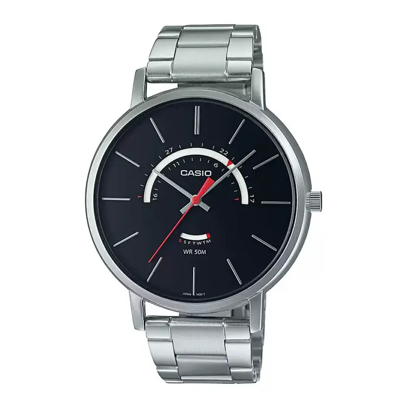 Casio Enticer MTP-B105D-1AV Analog Stainless Steel Men's Watch