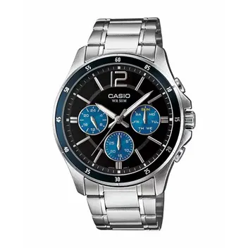 Casio Enticer MTP-1374D-2AVDF Analog Stainless Steel Men's Watch