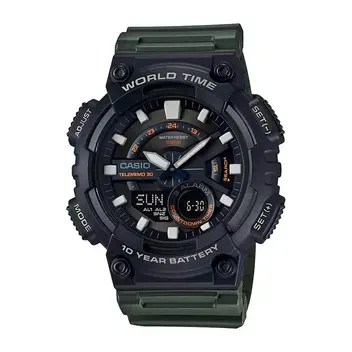 Casio Youth Dual Time AEQ-110W-3AVDF Resin Belt Men’s Watch