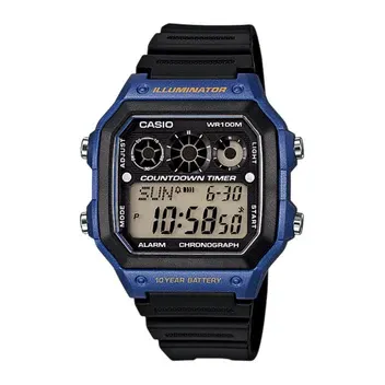 Casio Youth Illuminator World Time AE-1300WH-2AVDF Resin Belt Men’s Watch