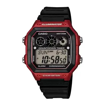 Casio Youth Illuminator World Time AE-1300WH-4AVDF Resin Belt Men’s Watch