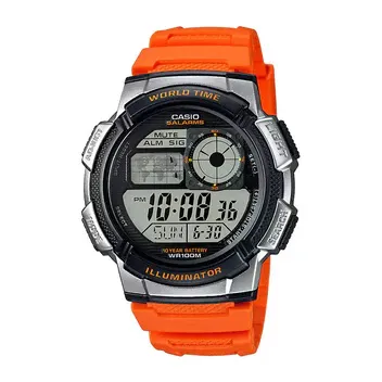 Casio Youth World Time AE-1000W-4BVDF Digital Resin Belt Men’s Watch