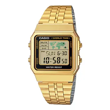 Casio Vintage World Time A500WGA-1DF Digital Chain Watch