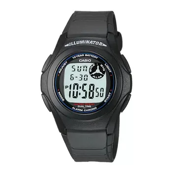 Casio Youth F-200W-1ADF Dual Time Resin Band Unisex Watch