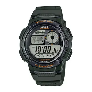 Casio Youth World Time AE-1000W-3AVDF Digital Resin Belt Men’s Watch