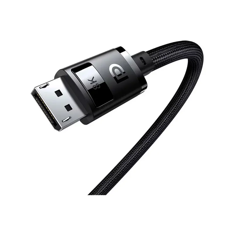 Baseus High Definition Series 8K to 8K 2m DisplayPort Cable (B00633706111-02) - Black