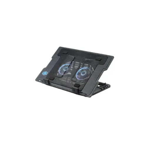 Mikuso Tornado-2 Dual Blue LED Laptop Cooler Pad (NCP-236)