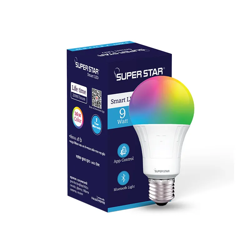 Super Star App Controlled Bluetooth Smart LED Light (B22)