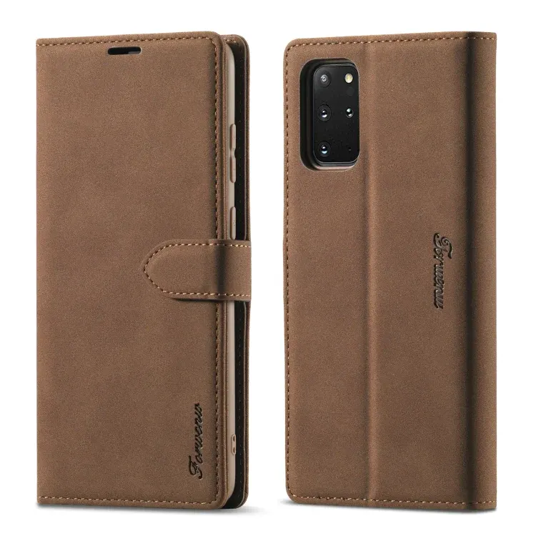 (New)For Samsung Galaxy S20+ Forwenw F1 Series Matte Strong Magnetism Horizontal Flip Leather Case with Holder & Card Slots & Wallet & Photo Frame