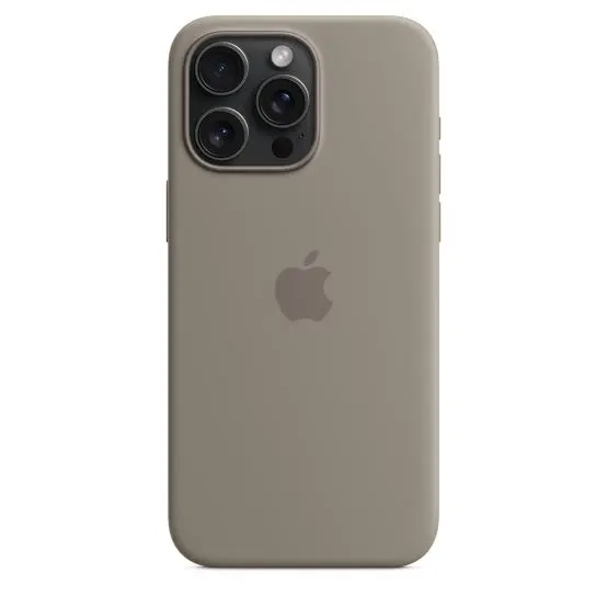 Apple iPhone 15 Plus Silicone Case with MagSafe - Clay