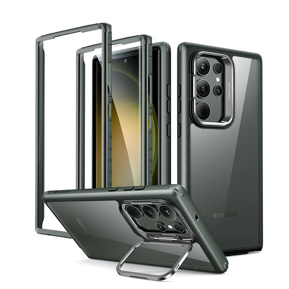 ESR Case for S23 Ultra Camera Kickstand Case for Samsung Galaxy 23 Ultra Reinforced With Shock -Absorbing Air-Guard Cover