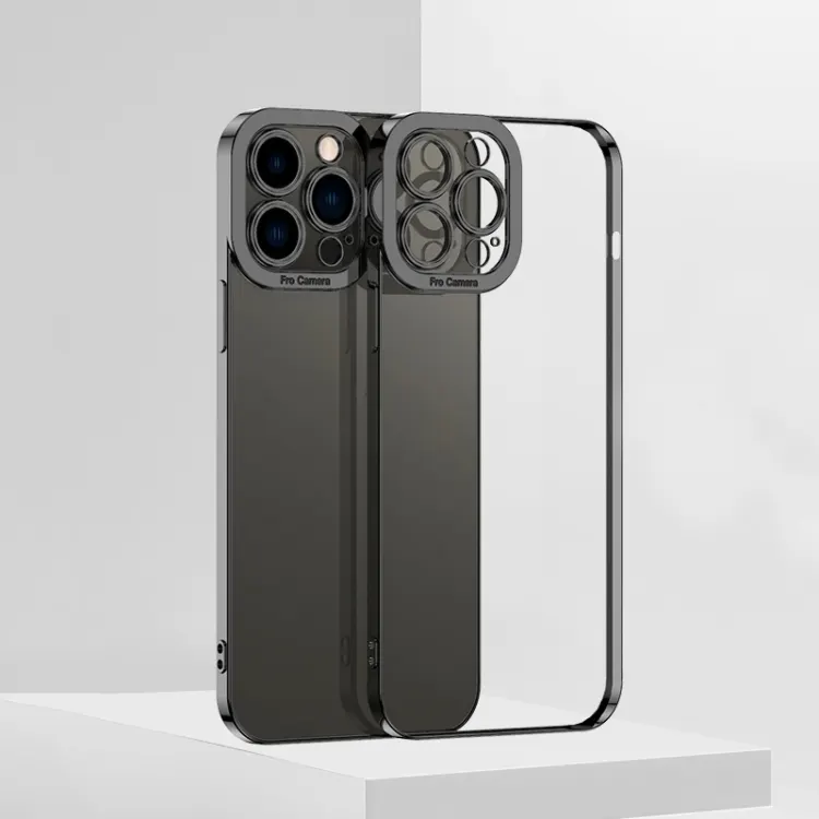 For iPhone 14 Pro Max Electroplating High Transparent TPU Phone Case