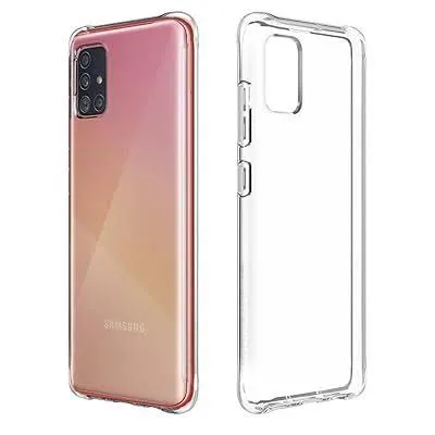 Back Case For Samsung Galaxy A51 Transparent Cover Tpu Back Case