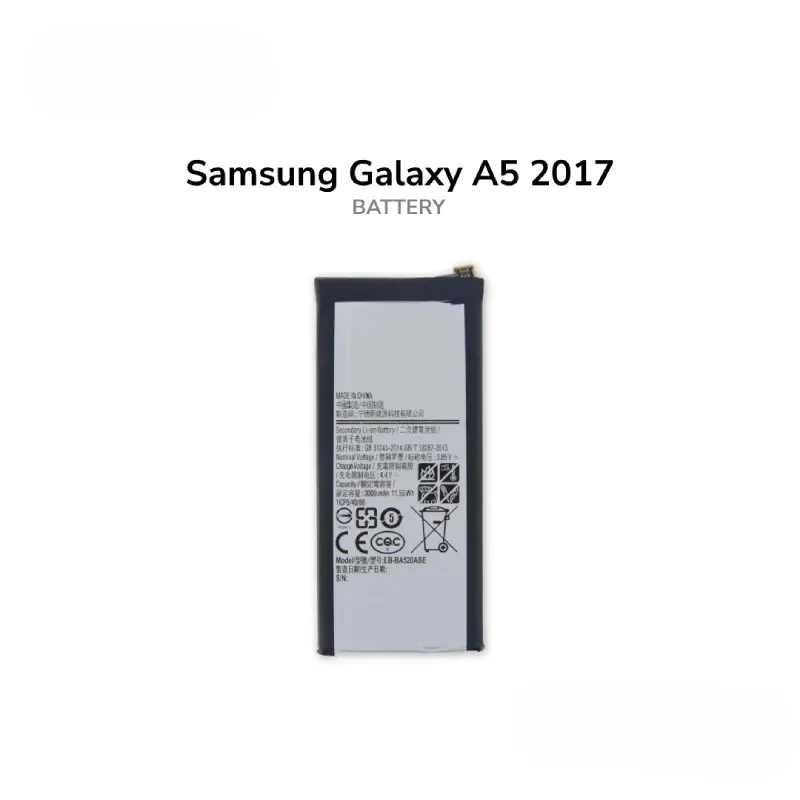 Samsung Original Samsung A5 2017 Battery Price in Bangladesh Samsung Battery Price in Bangladesh - Mobile.com.bd