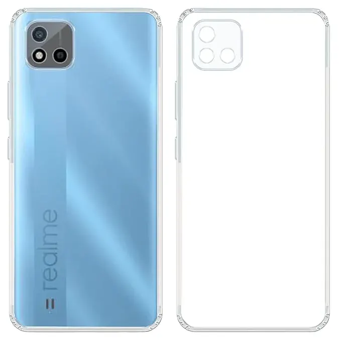Back Case For Oppo Realme C20 Transparent Cover Tpu Back Case