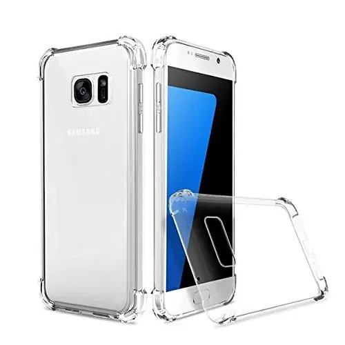 Samsung Galaxy s7 TPU Back Cover Shockproof Silicone Bumper - Transparent Phone