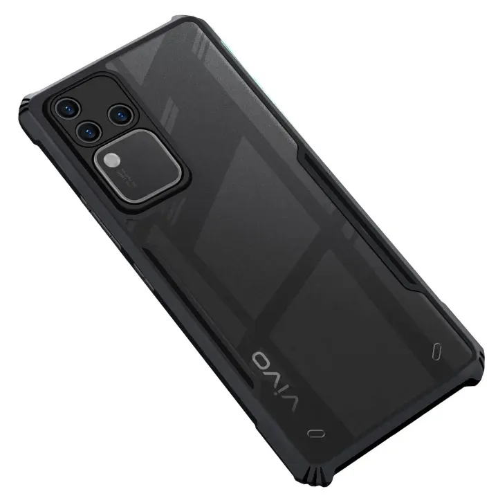Xundd For Vivo S18 / S18 Pro / ViVo V30 5g / Vivo V30 Pro 5g Back Case Airbag Shockproof Shell PC+TPU Camera Full Protection Transparent Back Cover Vivo S18 / S18 Pro / ViVo V30 5g / Vivo V30 Pro 5g