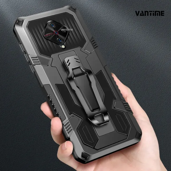 Vantime for Vivo S1 Pro Belt Clip Case Pin Back Cover