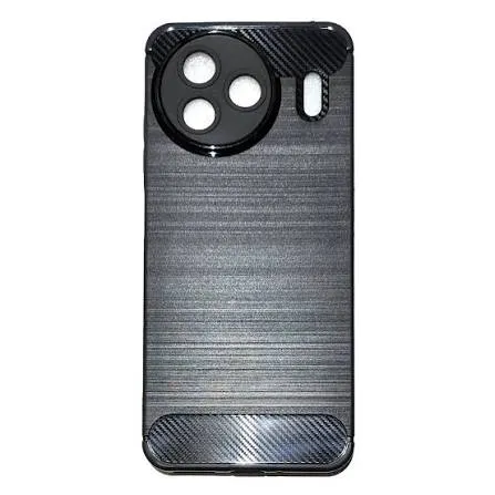Benco V91 Back Cover Premium Silicone Soft Case With Carbon Fiber Texture